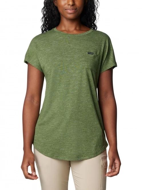 tricou cu maneci scurte pt. femei Columbia Cades Cape Tee verde 2