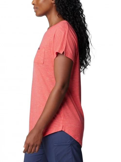 tricou cu maneci scurte pt. femei Columbia Cades Cape Tee rosu 3