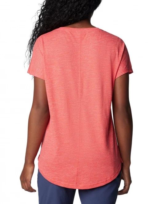 tricou cu maneci scurte pt. femei Columbia Cades Cape Tee rosu 4