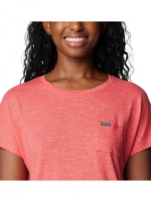 tricou cu maneci scurte pt. femei Columbia Cades Cape Tee rosu 6