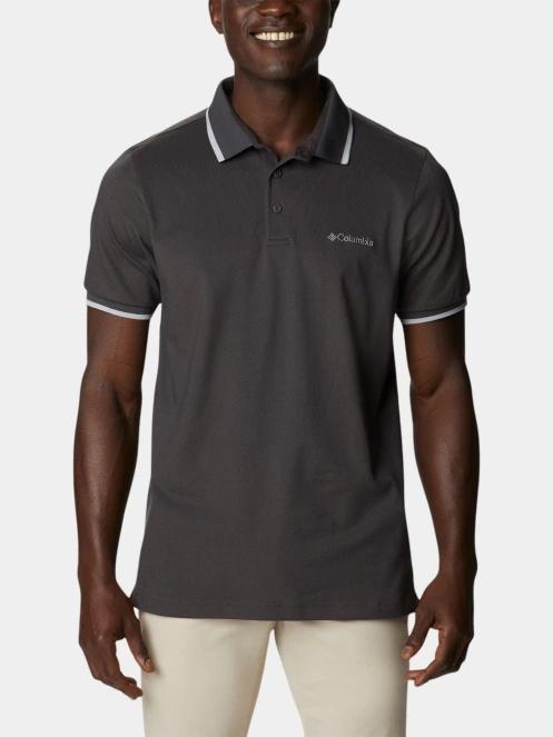 tricou cu guler pt. barbati Columbia Cove Dome Butte Solid Pique Polo gri 2