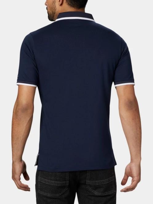 tricou cu guler pt. barbati Columbia Cove Dome Butte Solid Pique Polo albastru inchis 4