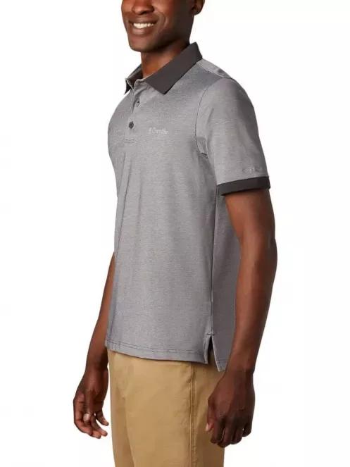 tricou cu guler pt. barbati Columbia Cove Dome Butte Solid Pique Polo negru 3