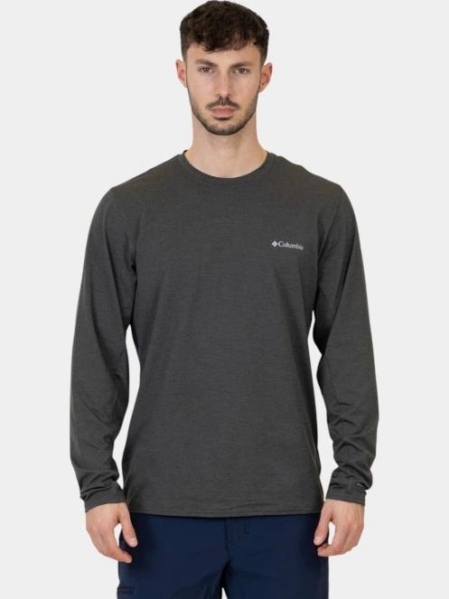 tricou cu maneci lungi, pentru sport pt. barbati Columbia Tech Trail Long Sleeve Crew II gri 2