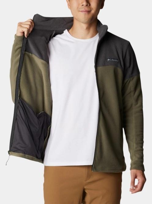 pulover polar pt. barbati Columbia Basin Trail III Full Zip verde 5