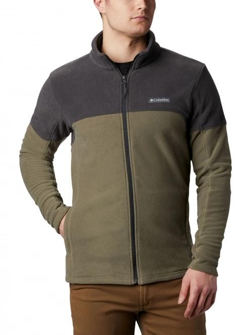 pulover polar pt. barbati Columbia Basin Trail III Full Zip verde 2