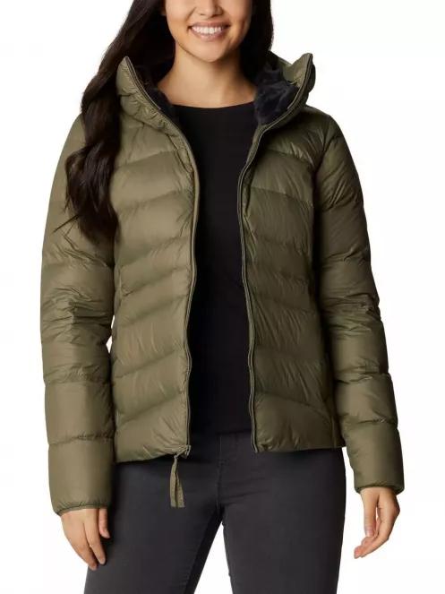 jacheta de puf pt. femei Columbia Autumn Park Down Hooded Jacket verde 2