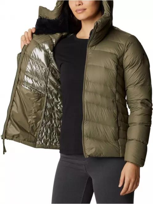 jacheta de puf pt. femei Columbia Autumn Park Down Hooded Jacket verde 5