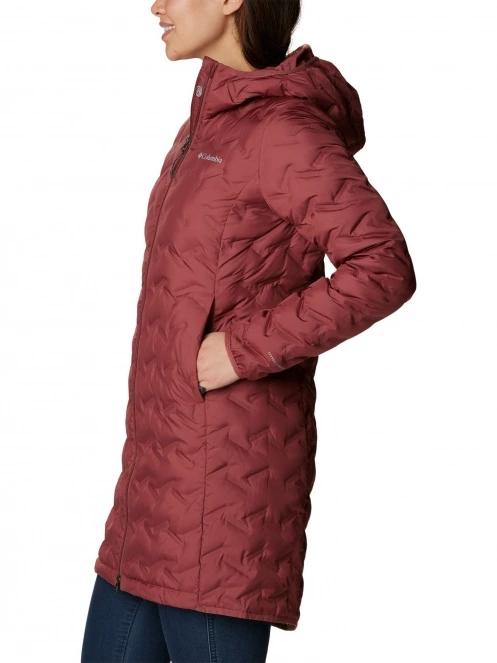 jacheta de puf pt. femei Columbia Delta Ridge Long Down Jacket rosu 3