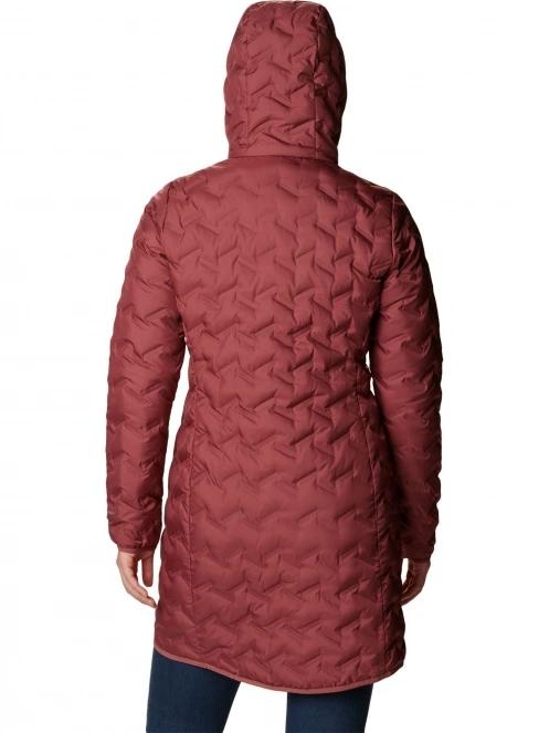 jacheta de puf pt. femei Columbia Delta Ridge Long Down Jacket rosu 4
