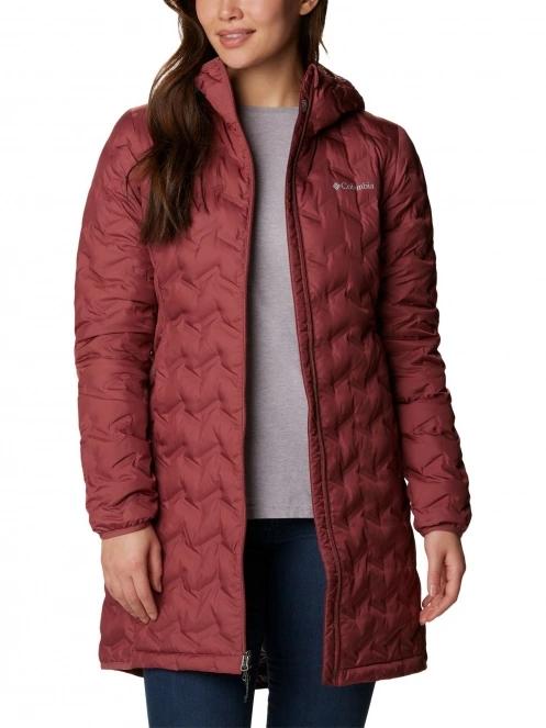 jacheta de puf pt. femei Columbia Delta Ridge Long Down Jacket rosu 5