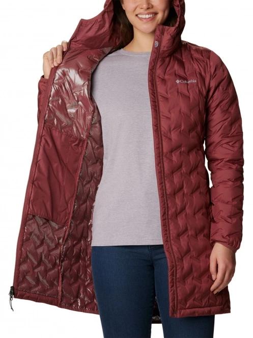 jacheta de puf pt. femei Columbia Delta Ridge Long Down Jacket rosu 6