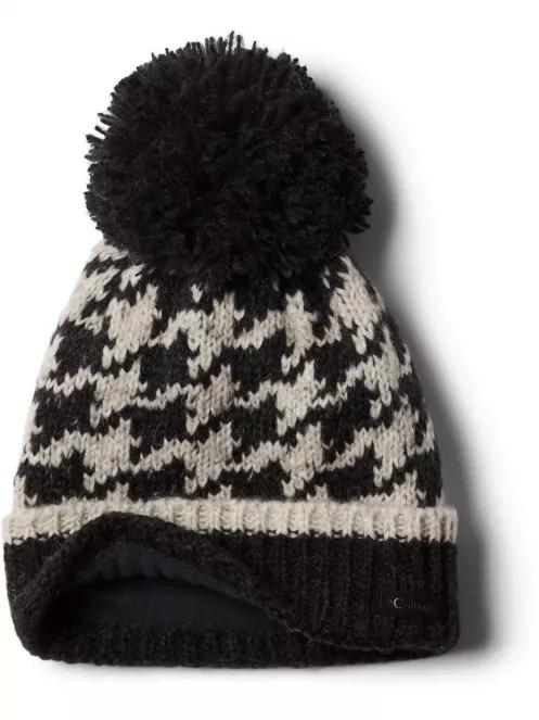 caciula cu mot pt. femei Columbia Pine Street Pom Pom Beanie negru 3