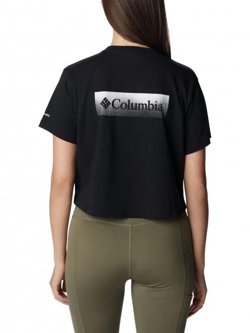 tricou cu maneci scurte pt. femei Columbia North Cascades Cropped Tee negru 4