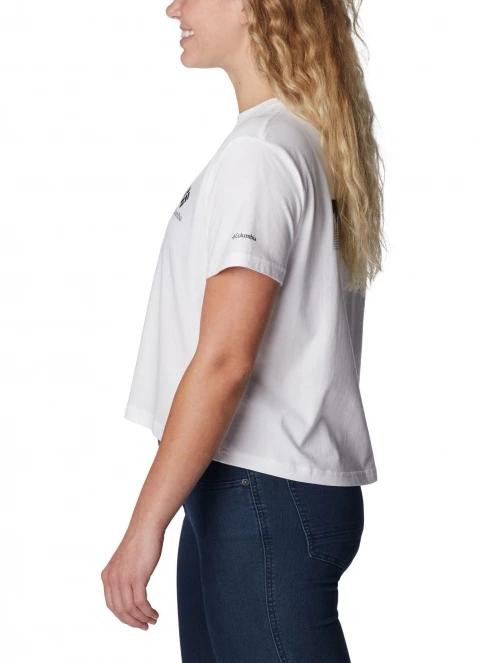 crop top pt. femei Columbia North Cascades Cropped Tee alb 3