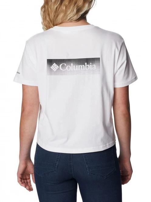 crop top pt. femei Columbia North Cascades Cropped Tee alb 4
