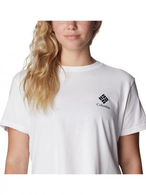 crop top pt. femei Columbia North Cascades Cropped Tee alb 5