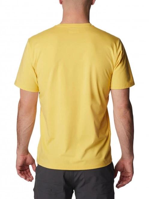 tricou pentru sport, cu maneci scurte pt. barbati Columbia Men'S Sun Trek Short Sleeve Tee galben 4
