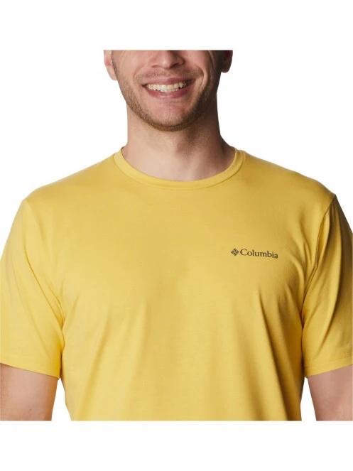 tricou pentru sport, cu maneci scurte pt. barbati Columbia Men'S Sun Trek Short Sleeve Tee galben 5