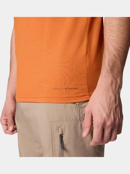 tricou pentru sport, cu maneci scurte pt. barbati Columbia Men's Sun Trek Short Sleeve Tee rosu 5