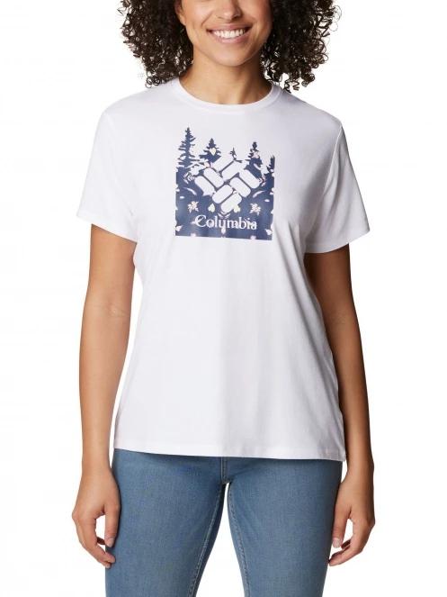 tricou pentru sport, cu maneci scurte pt. femei Columbia Sun Trek Short Sleeve Graphic Tee alb 2