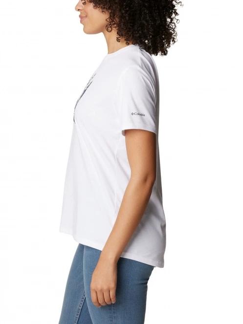 tricou pentru sport, cu maneci scurte pt. femei Columbia Sun Trek Short Sleeve Graphic Tee alb 3
