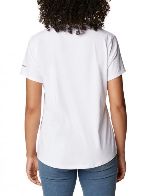 tricou pentru sport, cu maneci scurte pt. femei Columbia Sun Trek Short Sleeve Graphic Tee alb 4