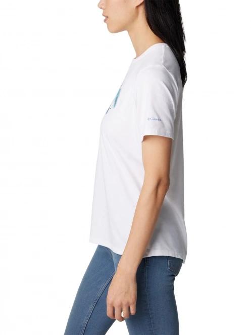 tricou cu maneci scurte pt. femei Columbia Sun Trek Short Sleeve Graphic Tee alb 3