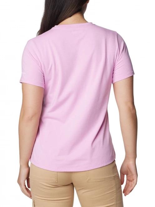 tricou cu maneci scurte pt. femei Columbia Sun Trek Short Sleeve Graphic Tee roz 4