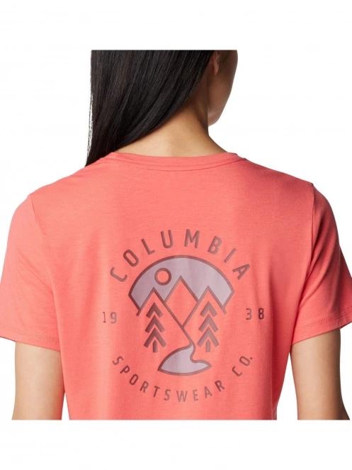 tricou cu maneci scurte pt. femei Columbia Sun Trek Short Sleeve Graphic Tee rosu 6