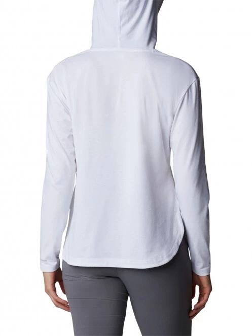 pulover cu gluga pt. femei Columbia Sun Trek Hooded Pullover alb 4