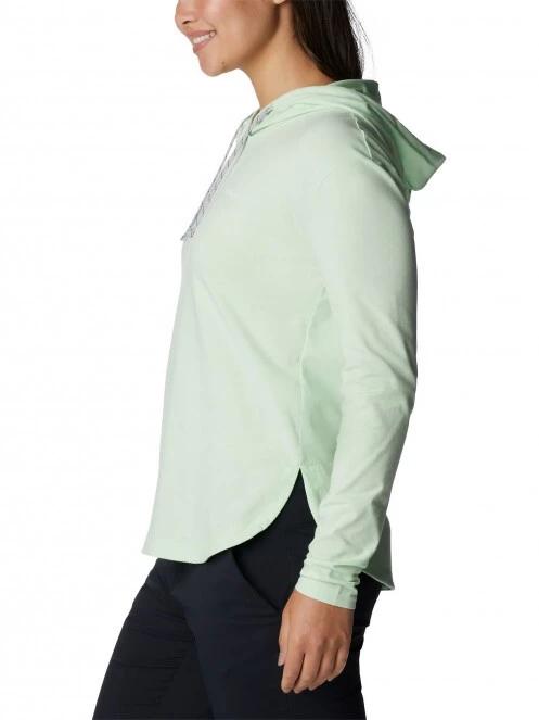 pulover cu gluga pt. femei Columbia Sun Trek Hooded Pullover verde 3