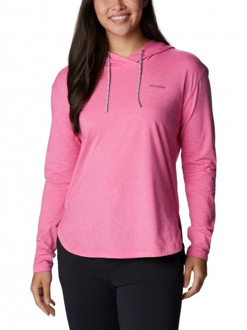 pulover cu gluga pt. femei Columbia Sun Trek Hooded Pullover magenta 2