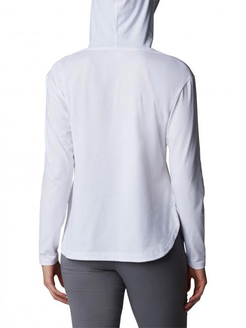pulover cu gluga pt. femei Columbia Sun Trek Hooded Pullover alb 4