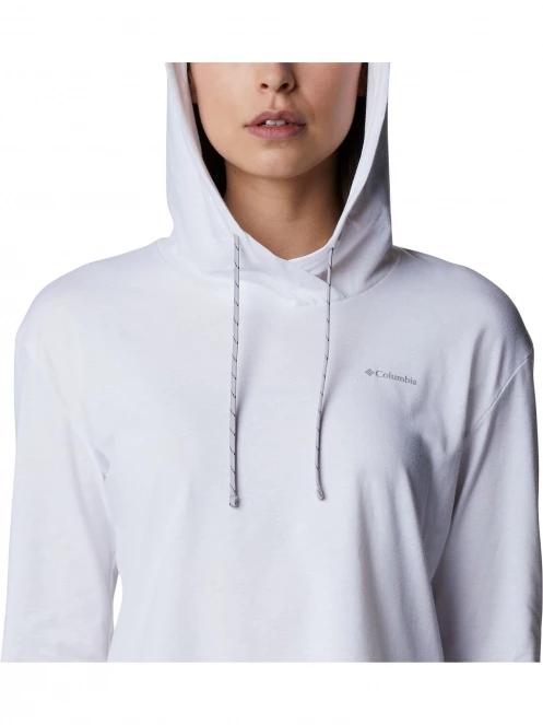 pulover cu gluga pt. femei Columbia Sun Trek Hooded Pullover alb 5