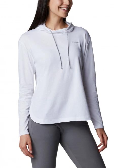 pulover cu gluga pt. femei Columbia Sun Trek Hooded Pullover alb 6