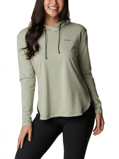 pulover cu gluga pt. femei Columbia Sun Trek Hooded Pullover verde 5