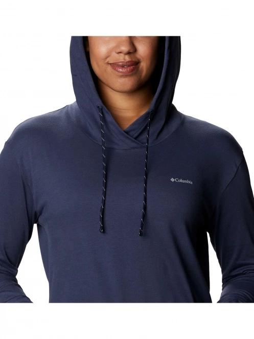 pulover cu gluga pt. femei Columbia Sun Trek Hooded Pullover albastru 5