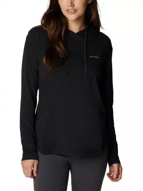 tricou cu maneci lungi, pentru sport pt. femei Columbia Sun Trek Hooded Pullover negru 2
