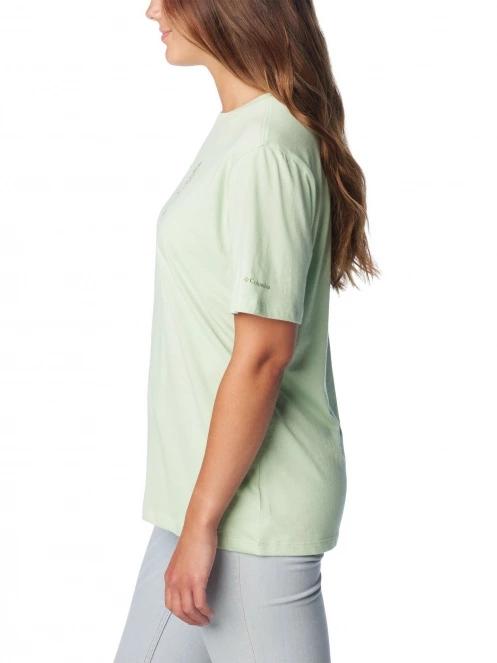 tricou cu maneci scurte pt. femei Columbia Bluebird Day Relaxed Crew Neck verde 3