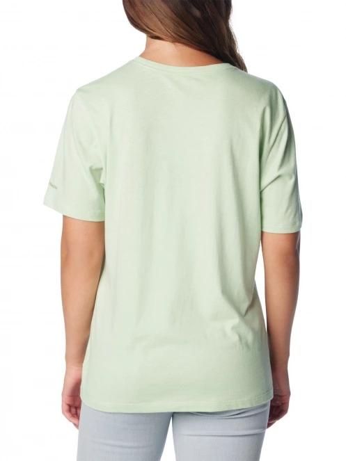 tricou cu maneci scurte pt. femei Columbia Bluebird Day Relaxed Crew Neck verde 4
