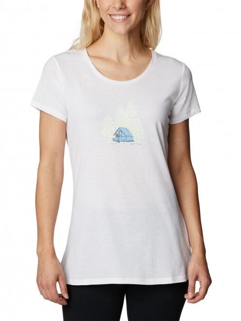 tricou cu maneci scurte pt. femei Columbia Daisy Days SS Graphic Tee alb 2