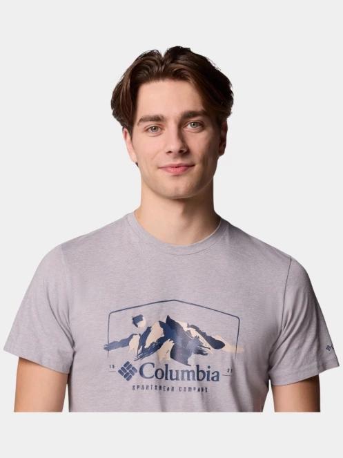 tricou cu maneci scurte pt. barbati Columbia Path Lake Graphic Tee II gri 5