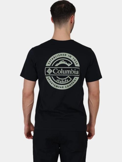 tricou cu maneci scurte pt. barbati Columbia Rapid Ridge Back Graphic Tee II negru 4