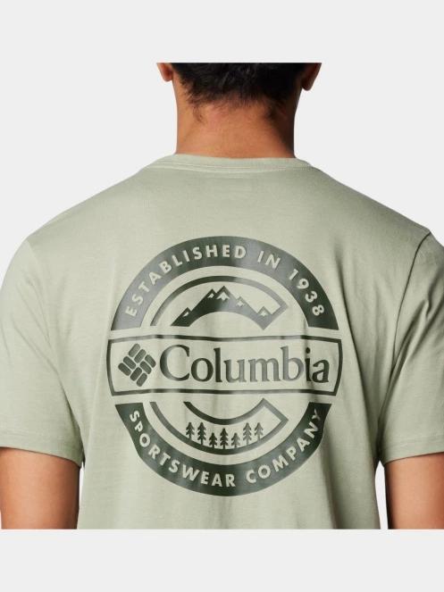 tricou cu maneci scurte pt. barbati Columbia Rapid Ridge Back Graphic Tee II verde 6