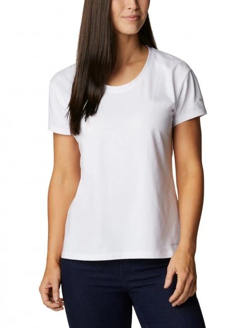 tricou pentru sport, cu maneci scurte pt. femei Columbia Sun Trek Short Sleeve Tee alb 2