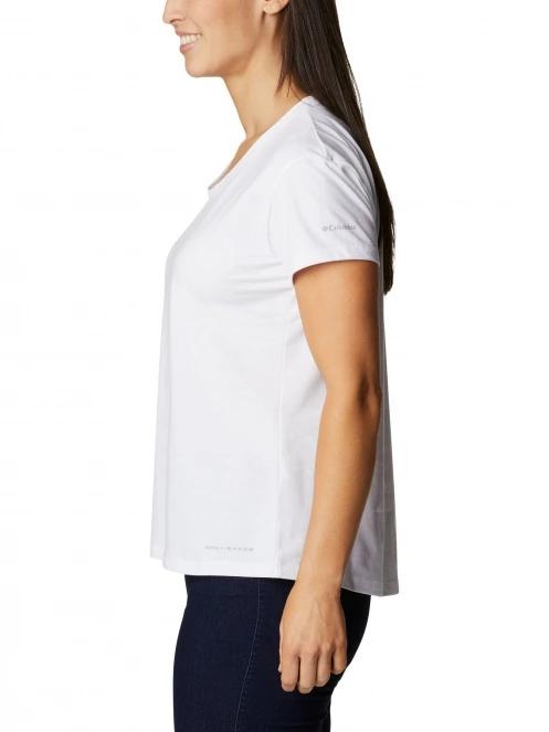 tricou pentru sport, cu maneci scurte pt. femei Columbia Sun Trek Short Sleeve Tee alb 3