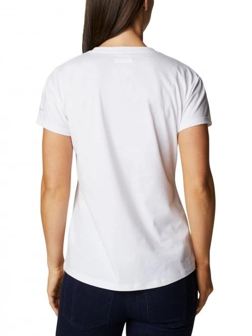 tricou pentru sport, cu maneci scurte pt. femei Columbia Sun Trek Short Sleeve Tee alb 4