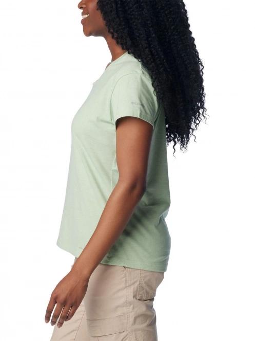 tricou pentru sport, cu maneci scurte pt. femei Columbia Sun Trek Short Sleeve Tee verde 3