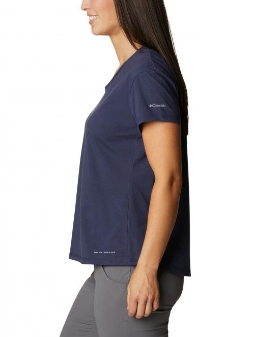 tricou pentru sport, cu maneci scurte pt. femei Columbia Sun Trek Short Sleeve Tee albastru 3